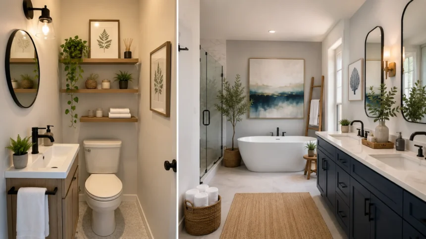 Bathroom Wall Decor Ideas for Small and Large Spaces