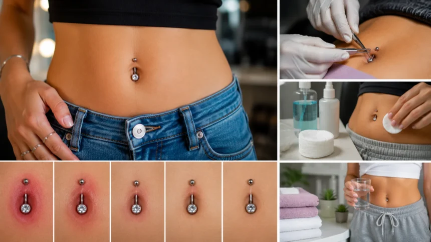 Belly Button Piercing Healing, Pain and Aftercare