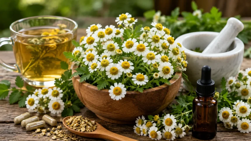 Feverfew Benefits, Uses, Dosage & Side Effects
