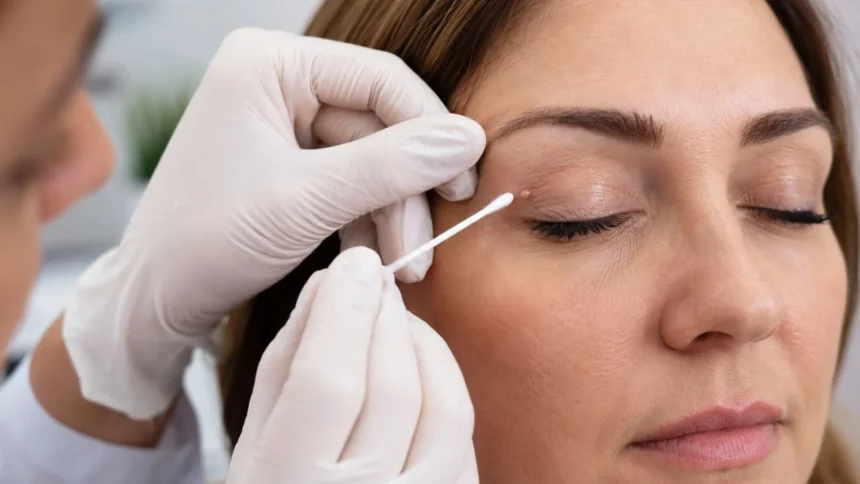 Skin Tag on Eyelid Safe Removal and Warning Sign