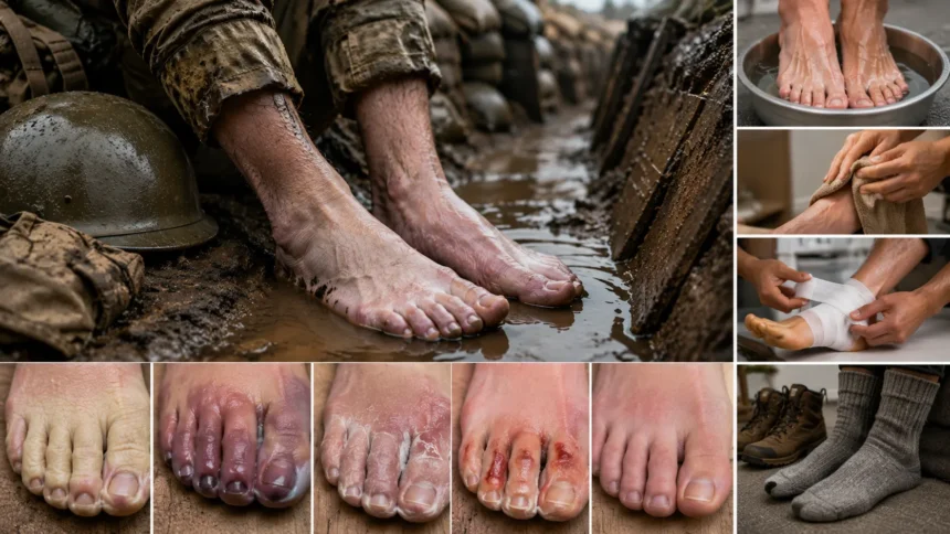 Trench Foot Symptoms, Treatment and Prevention