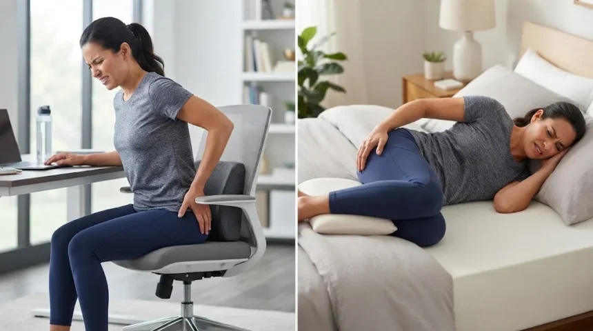 Buttock Pain When Sitting and Lying Down Causes & Relief