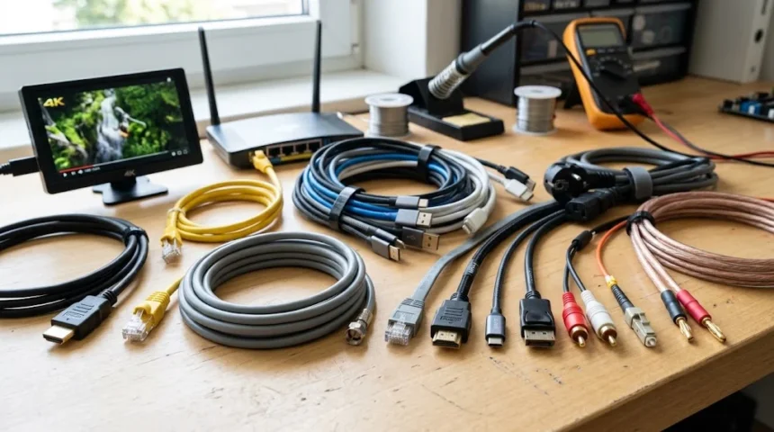 Types of Cables Uses, Differences & Examples